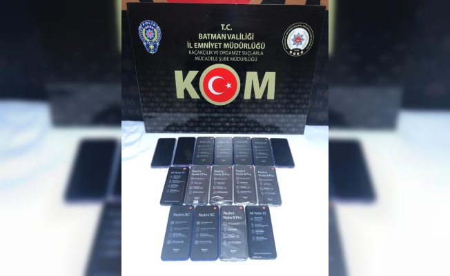 Batman’da gümrük kaçağı telefon ele geçirildi