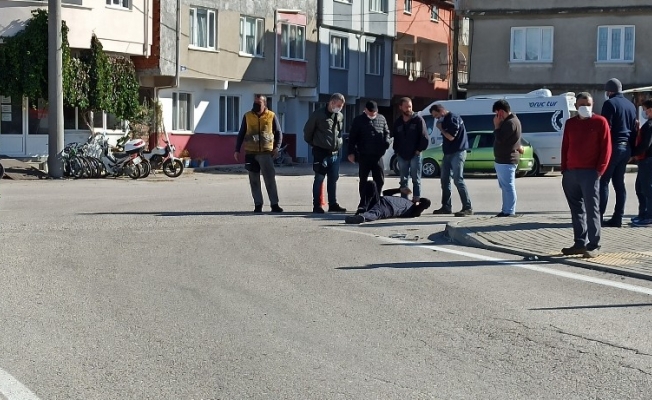 Bursa’daki kazada motosiklet sürücüsü hafif yaralandı