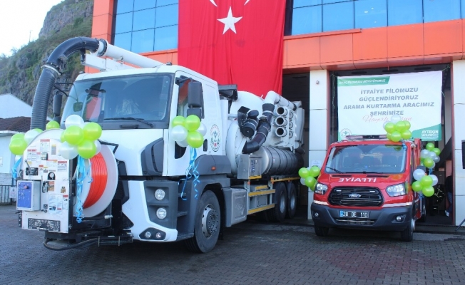 Giresun Belediyesi 2 yeni aracı bünyesine kattı