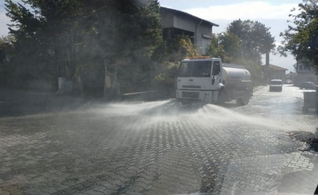 Safranbolu’da sokaklar dezenfekte edildi