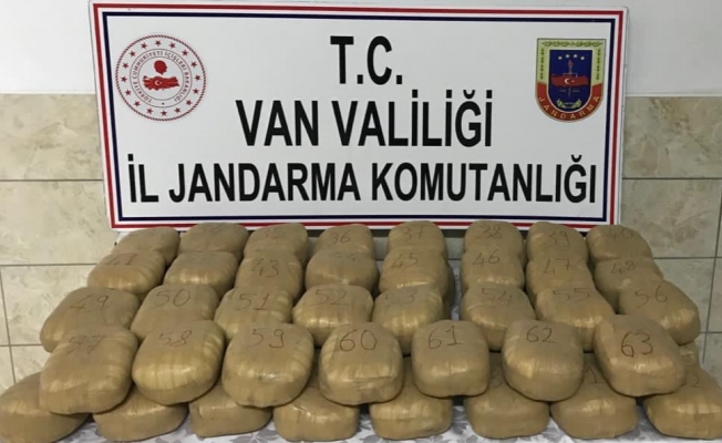 Van’da 66 kilo toz esrar ele geçirildi