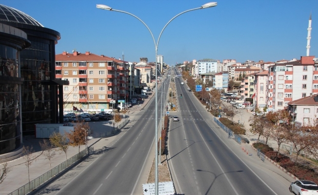 Sessizliğe bürünen Bilecik havadan görüntülendi