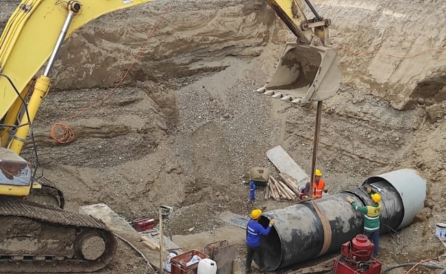 Bismil atık su arıtma tesisinde çalışmalar sürüyor