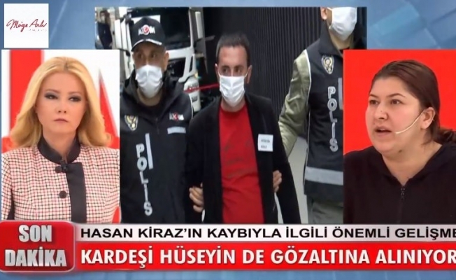 Canlı yayında gözaltı