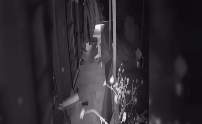 Şiddetli lodos masayı böyle uçurdu