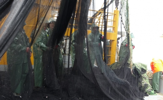 Balıkçının zorlu av mesaisi