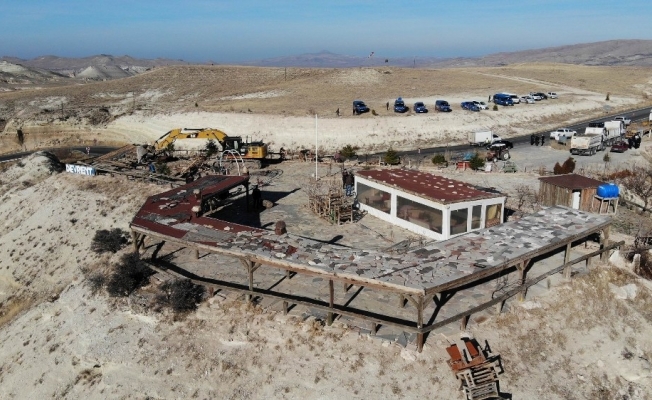 Kapadokya’da 353 kaçak yapı yıkıldı