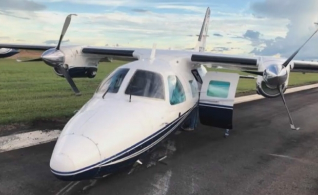 Brezilya’da iniş takımı bozulan uçak gövdesinin üzerine indi