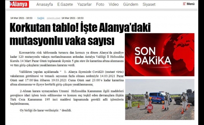 Bu paylaşım Alanya'da panik yaşattı!Vatandaşlar telefona sarıldı