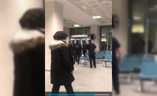 Hasta yakını ile sağlık çalışanı arasındaki tartışma anbean kameralara yansıdı