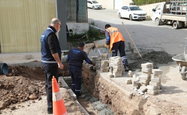İki yılda 14 bin 250 metre yağmur suyu hattı döşendi