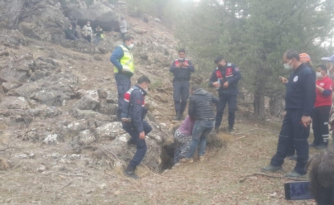 Karaman’da 2 gündür kayıp olan kadın mağarada bulundu