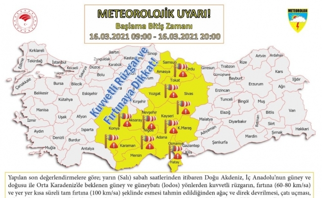 Orta Karadeniz için fırtına uyarısı