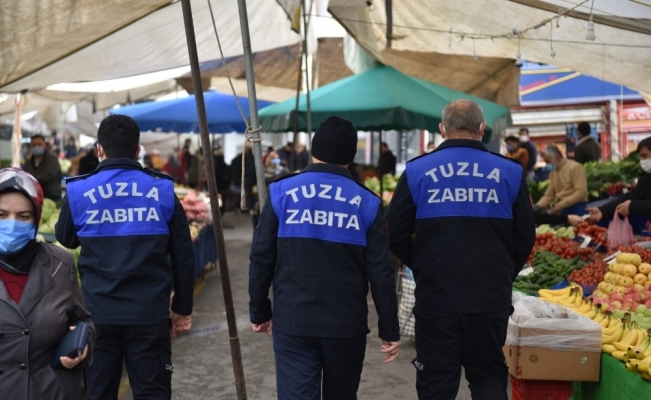 Tuzla’da korona virüs denetimleri devam ediyor