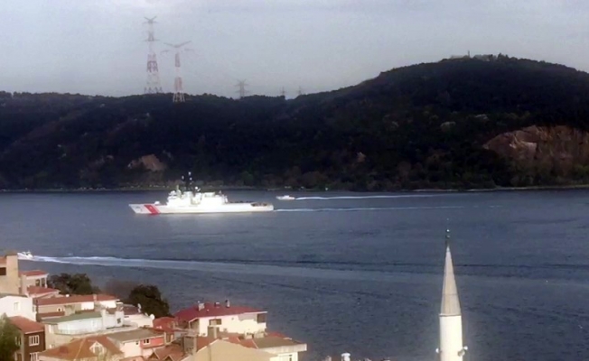 ABD Sahil Güvenlik gemisi İstanbul Boğazı’ndan geçti