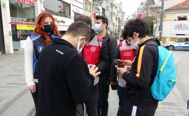 İstiklal Caddesi’ne girmek isteyenler tek tek kontrol ediliyor