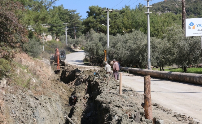 Kaş’ta 80 km’lik ana hatta bakım