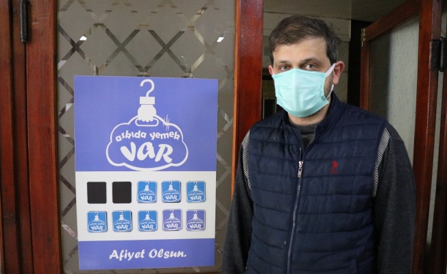 Lokantada başladığı “askıda yemek” projesini evlere taşıdı