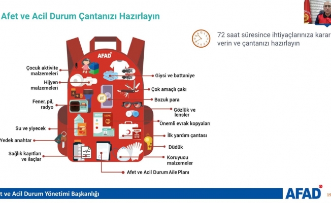 Afet bilinci eğitimi verildi