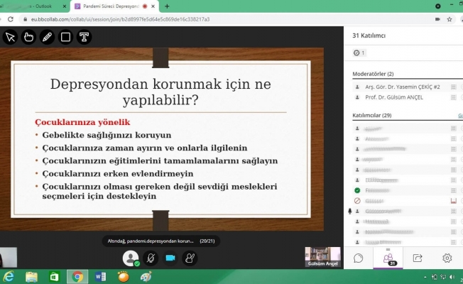 Altındağlı kadınlara ’Pandemi sürecinde depresyondan nasıl korunabiliriz?’ semineri