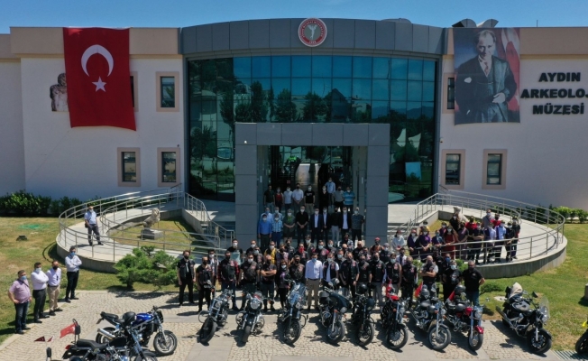 Aydın’ın kültür tanıtımına motosiklet tutkunlarından anlamlı destek