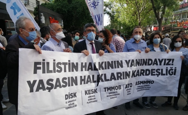 Başkent’te İsrail’in zulmüne karşı tepkiler devam ediyor
