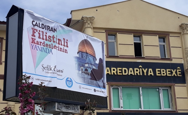 Çaldıran’dan Filistin’e destek