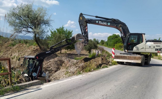 Dereköy Mahallesinde taşkınlara karşı önlem alınıyor