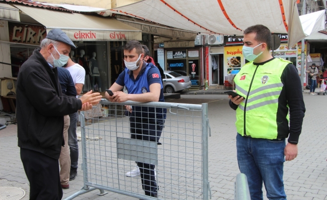 Devrek’te Pazar alanına girişlerde Covid-19 denetimi gerçekleştirildi