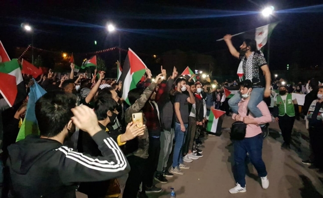 İsrail’in Mescid-i Aksa saldırıları Karabük’te protesto edildi
