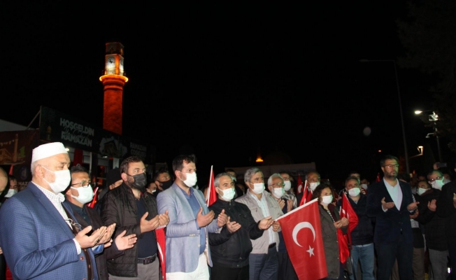 İsrail’in Mescid-i Aksa’ya yönelik saldırısı Çorum’da protesto edildi