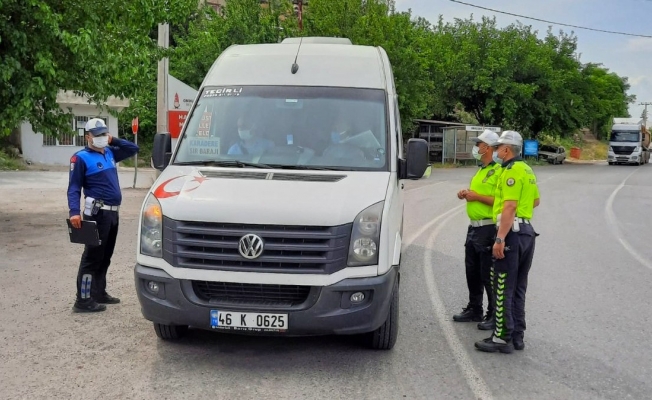 Kahramanmaraş’ta tam kapanma denetimleri sürüyor