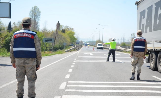 Karadeniz Sahil Yolu’nda 5 ayrı noktada eş zamanlı denetim