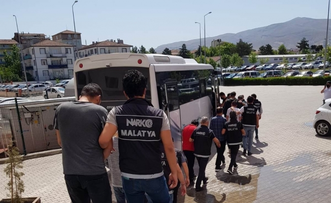 Malatya’da torbacı operasyonu: 17 tutuklama