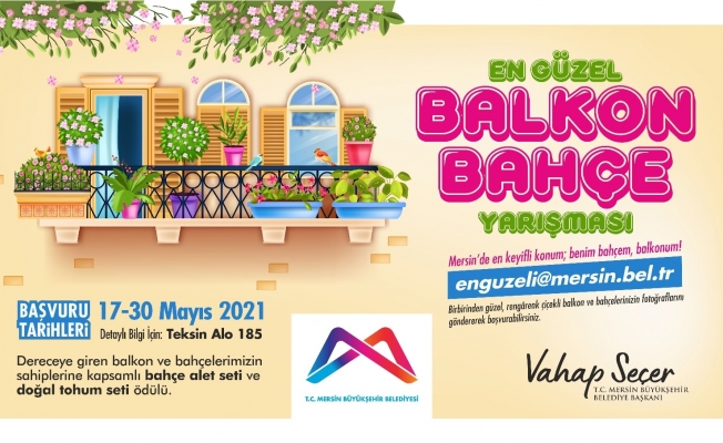 Mersin’de en güzel bahçe ve balkon yarışması