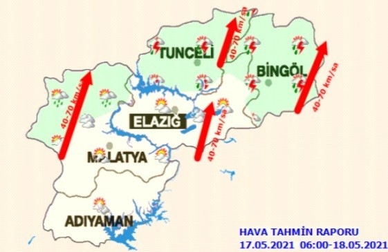 Meteorolojiden kuvvetli rüzgar uyarısı