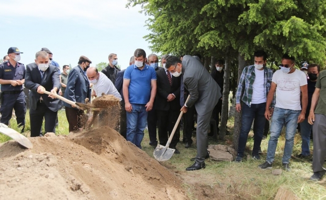 Şehit babası toprağa verildi