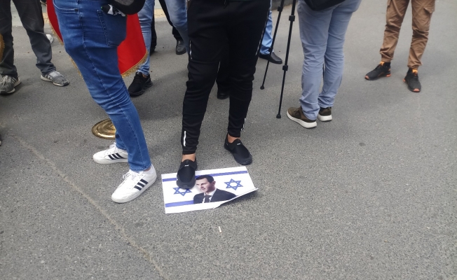 Suriye’de yapılacak devlet başkanlığı seçimleri İstanbul’da protesto edildi