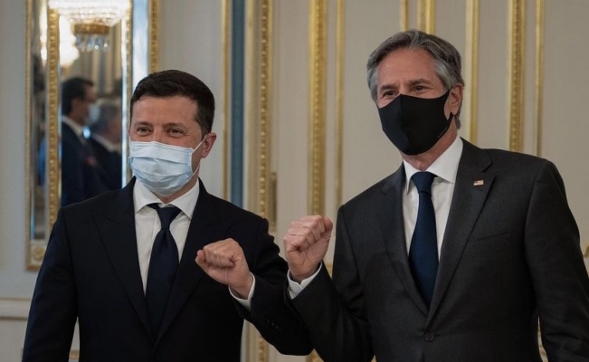 Ukrayna Devlet Başkan Zelenskiy, ABD Dışişleri Bakanı Blinken ile görüştü