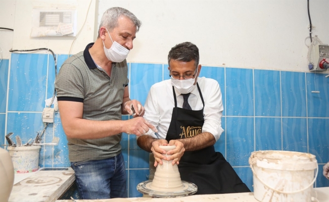 Vali Ali Çelik, çarkın başına geçti