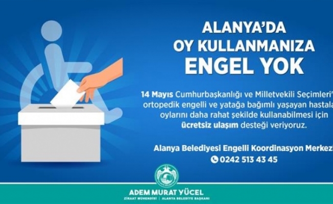 Alanya’da oy kullanmaya engel yok