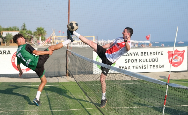 Alanya Belediyespor Ayak Tenisi  turnuvası yapıldı  