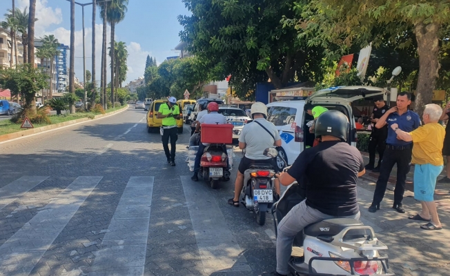 Alanya'da 11 motosiklet  trafikten trafikten men