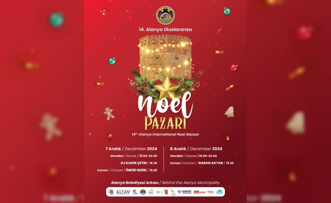 Alanya'da Noel Pazarı Kuruluyor