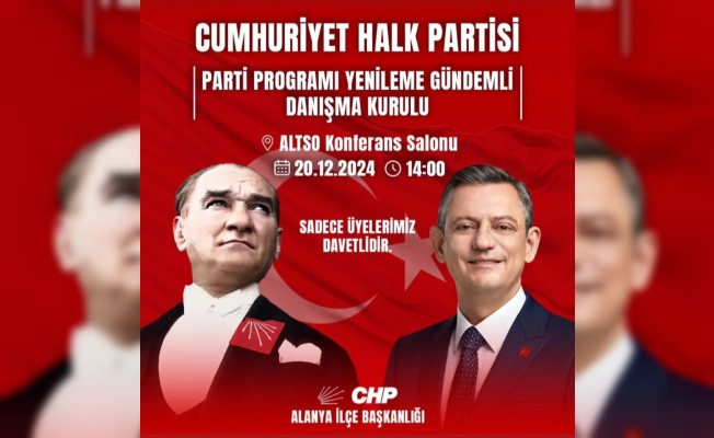 Alanya CHP’de toplantı heyecanı gündem çok yoğun 