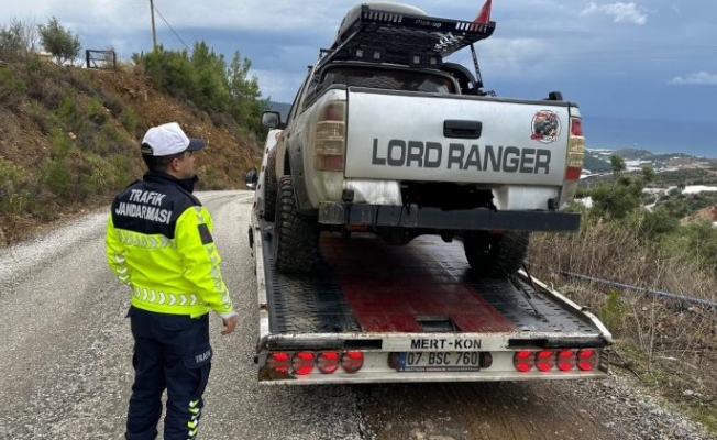 Alanya’da çakar lamba takan araca rekor ceza