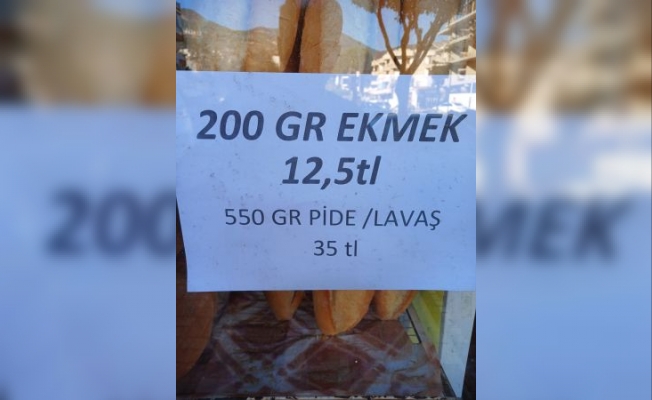 Alanya'da ekmeğe zam