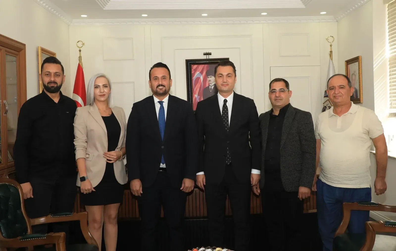 Başkan adayı Fatih Nizam'dan kaymakam Öztürk'e ziyaret