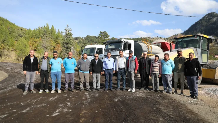 Alanya’da Gökbel Gören yolunda çalışmalar TAM GAZ DEVAM
