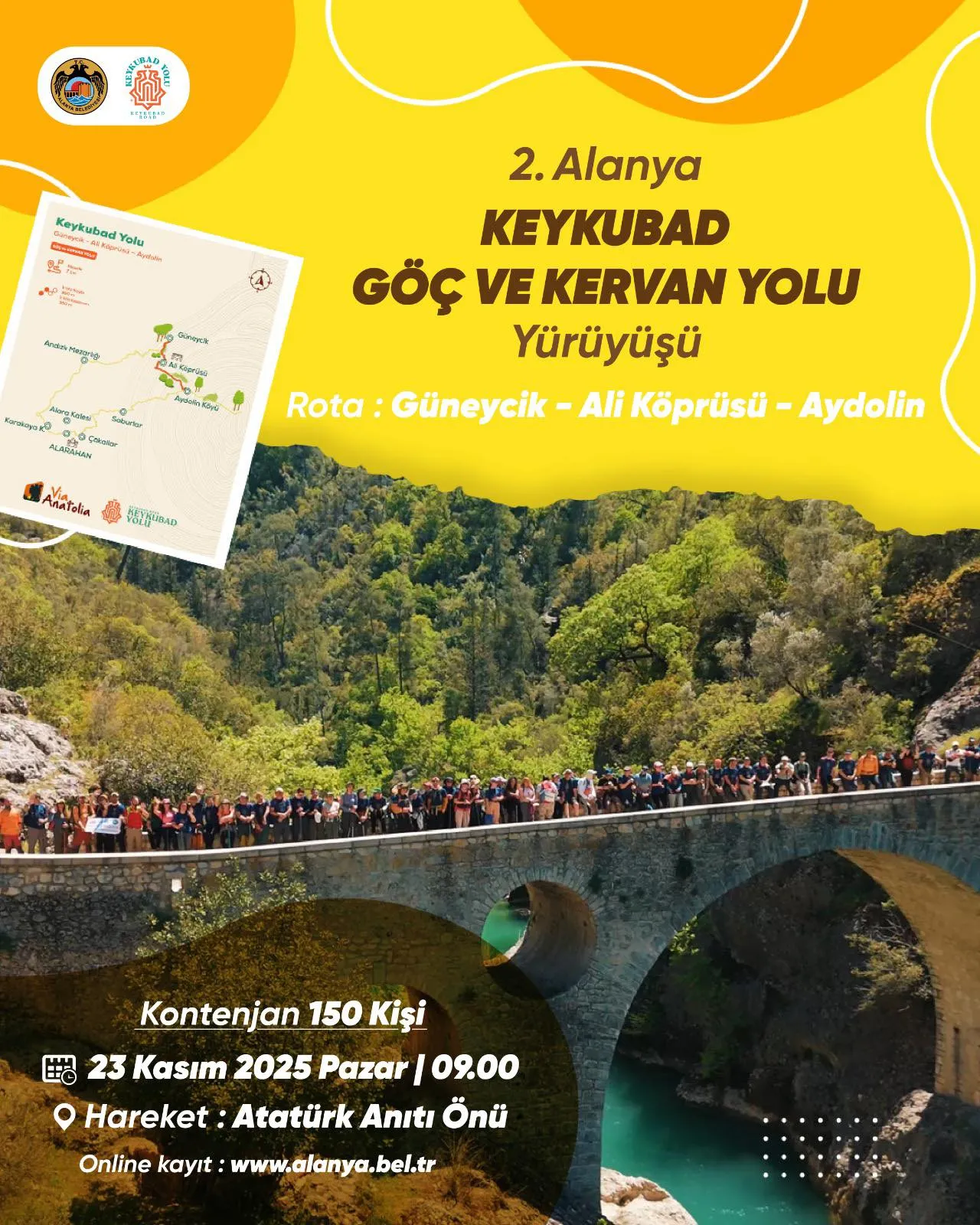 Belediyeden Göç ve Kervan Yürüyüşüne davet